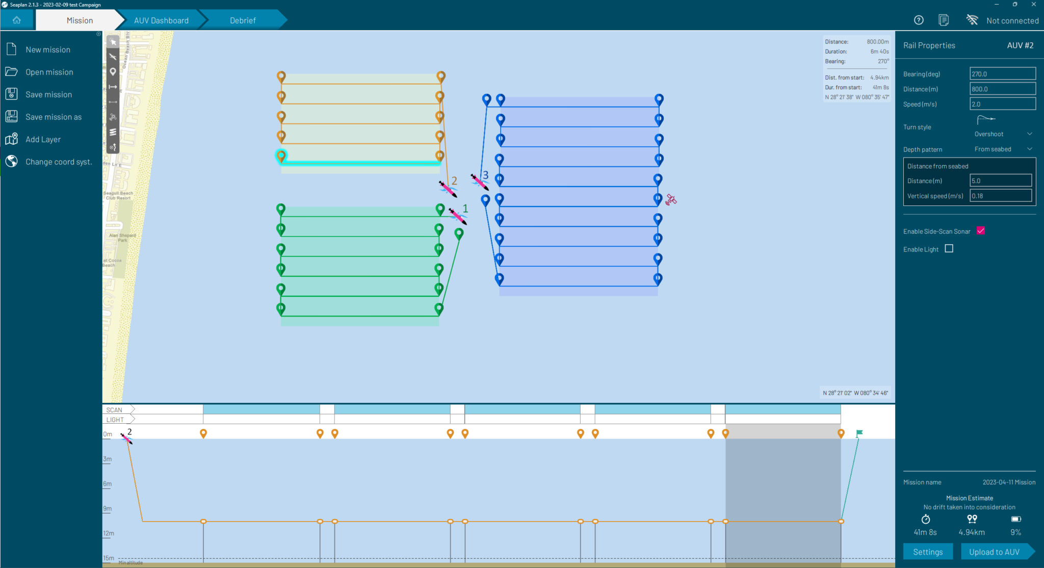 SEAPLAN Mission tab