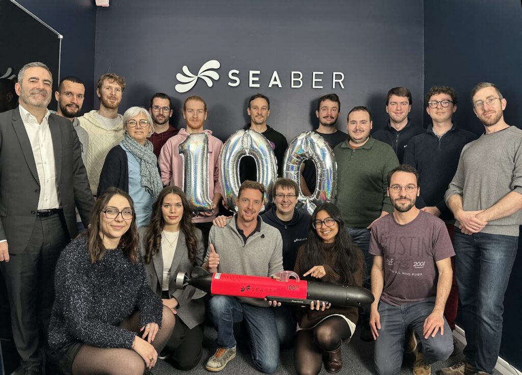 The whole team is proud and delighted to announce that SEABER just sold its 100th micro-AUV...