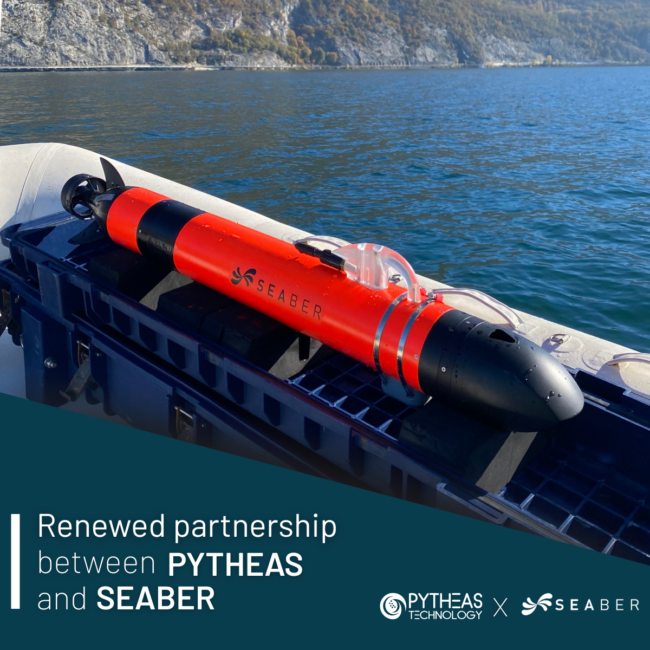 Renewed partnership with PYTHEAS SEABER_AUV_Micro-AUV_Pink_UUV_Hydrographic_Side_Scan_Sonar_PAM_CTD_ASW_YUCO_RECALL_MARVEL_MCM_Mine_Counter_Measures_Security_Coast_Guard_Underwater_Drone_Autonomous Underwater Vehicles_Magnetometer_Sensys_UXO_Multibeam echosounder_MBES_Imagenex_Deep water_Shallow water_survey