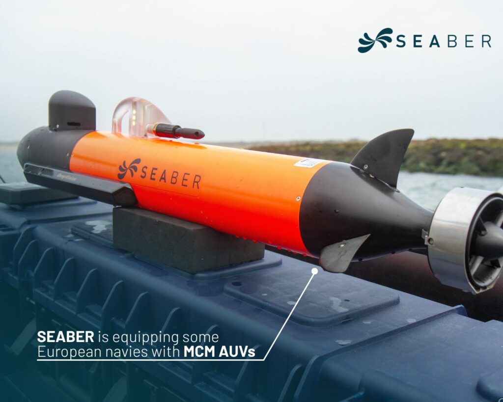 SEABER is equipping some European navies with MCM autonomous underwater vehicles (AUVs). The current geopolitical situation in the Near and Middle East has prompted some European Navies to initiate the urgent procurement of lightweight Mine Countermeasures (MCM) systems.